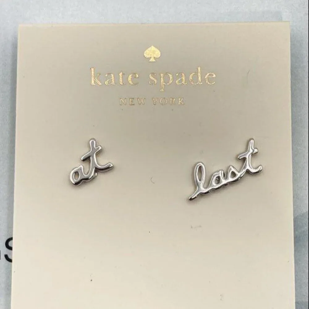 NWT Kate Spade At Last Earrings from the Say Yes Collection with COA - Picture 2 of 5